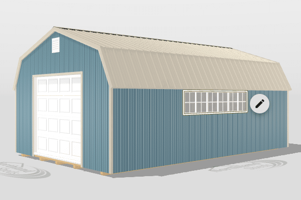 16x24 high barn garage